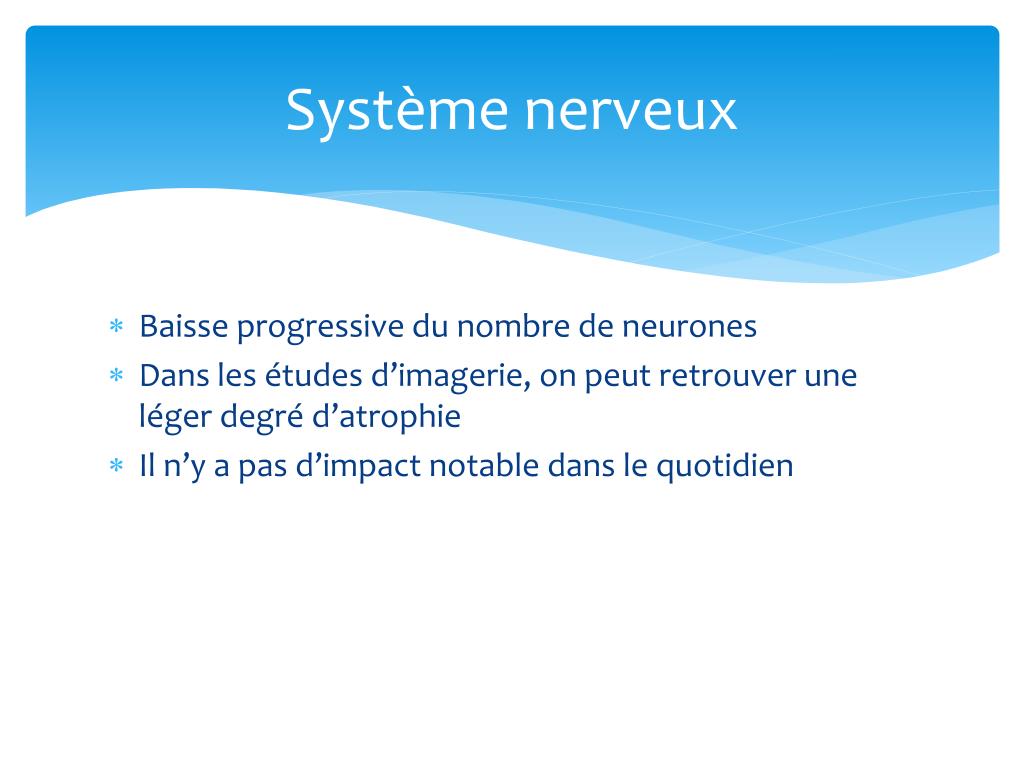 Vieillissement Du Système Nerveux Exemple – RMGD