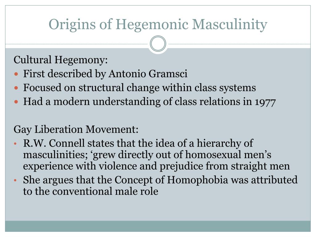 hegemonic masculinity definition essay