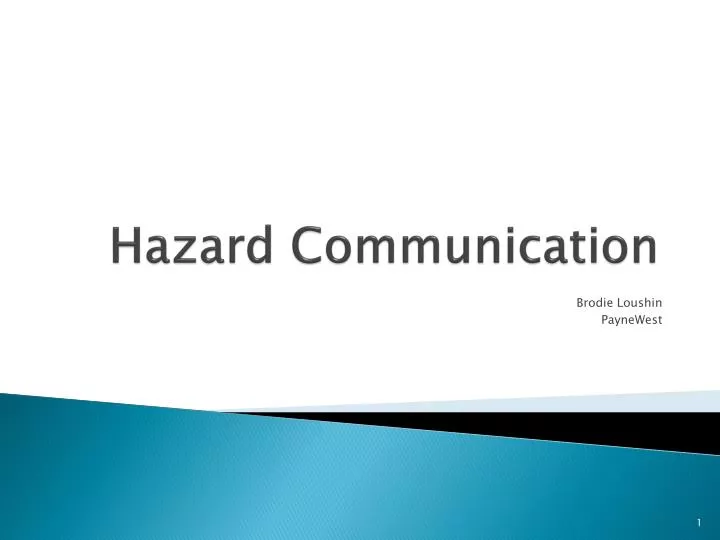 PPT - Hazard Communication PowerPoint Presentation, free download - ID ...