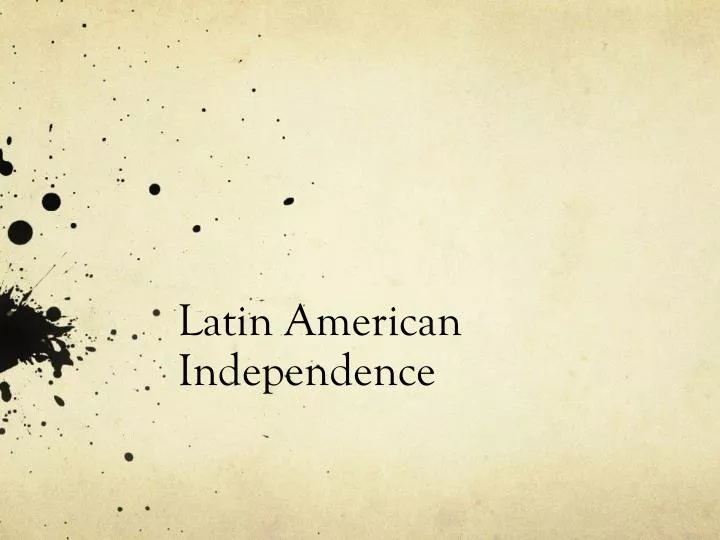 latin american independence n.