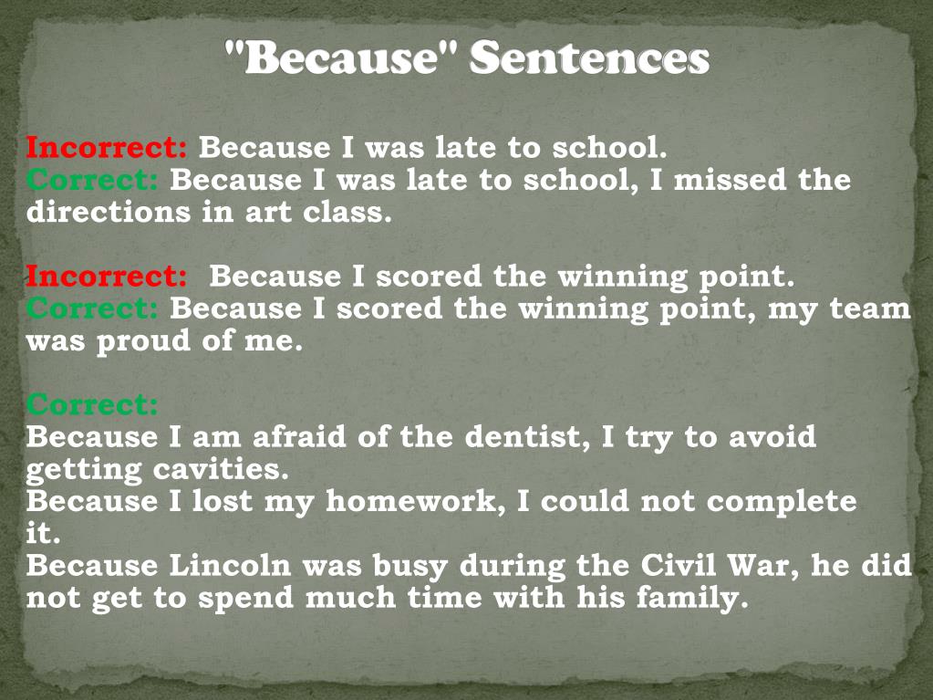 english-worksheets-use-because-sentences