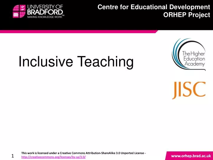 inclusive teaching n.
