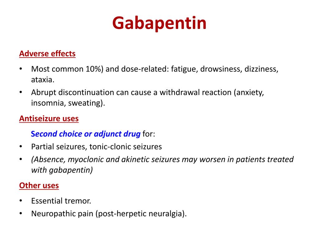 can gabapentin worsen anxiety