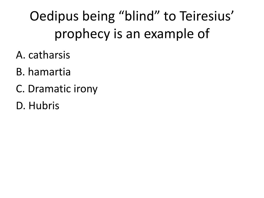 oedipus and the blind prophet oedipus and the blind prophet
