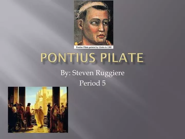 pontius pilate n.
