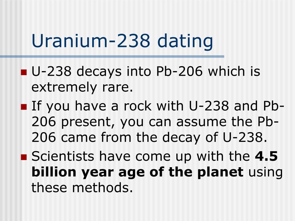 Radio isotoper i dating fossil