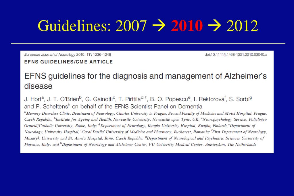 PPT - A practical MRI-dementia protocol and structured reporting of MRI