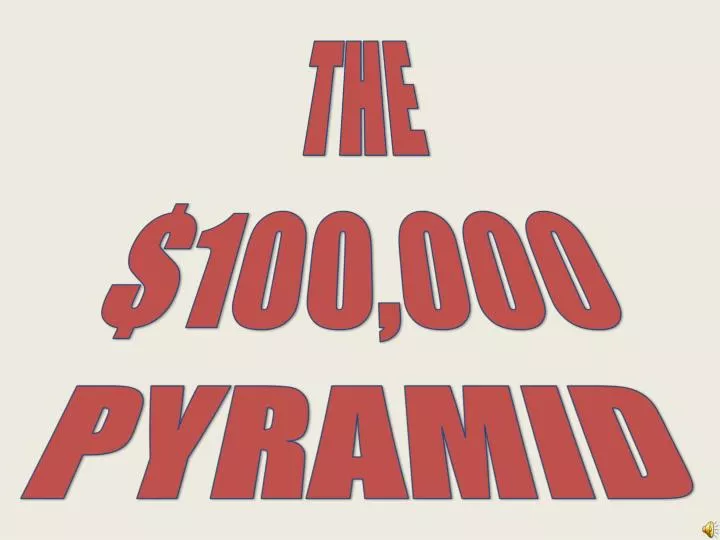 PPT THE 100,000 PYRAMID PowerPoint Presentation, free download ID
