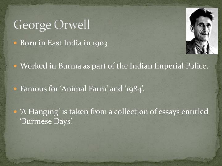 a hanging by george orwell a hanging by george orwell