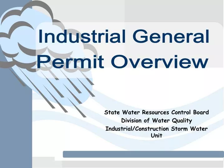 PPT - State Water Resources Control Board Division Of Water Quality ...