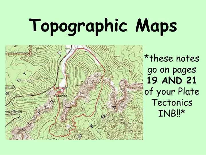 Ppt Topographic Maps Powerpoint Presentation Free Download Id2131528