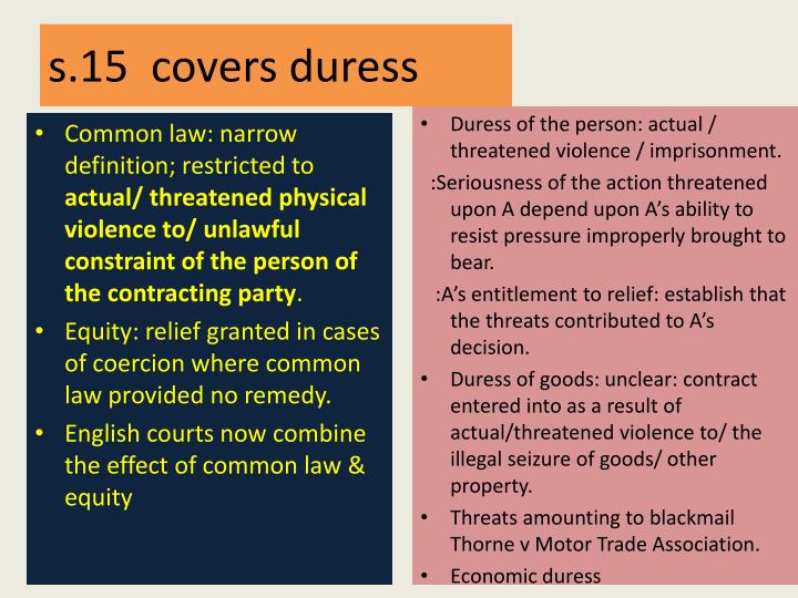 successful duress defense cases successful duress defense cases