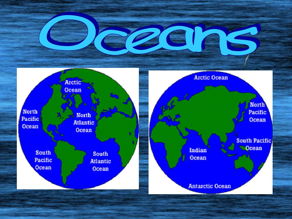 Про 5 океанов. Название океанов. Названия океанов на английском языке. Название всех океанов на английском. Океаны на карте на английском языке.