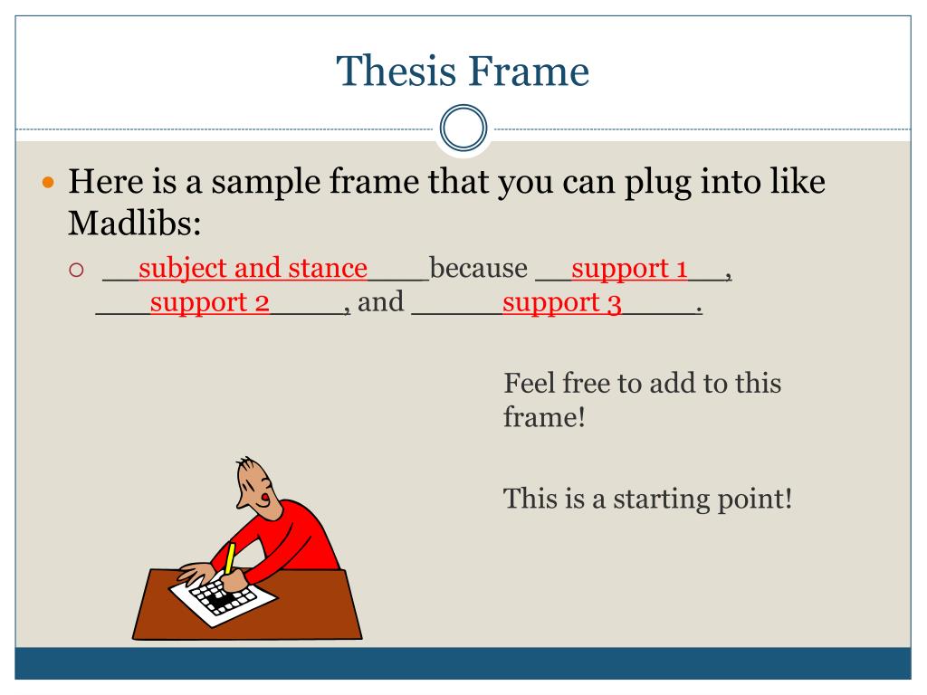 thesis frame