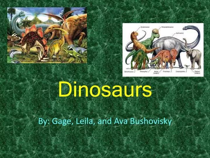 powerpoint about dinosaurs