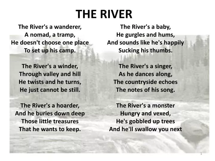 PPT - THE RIVER PowerPoint Presentation, free download - ID:2133050