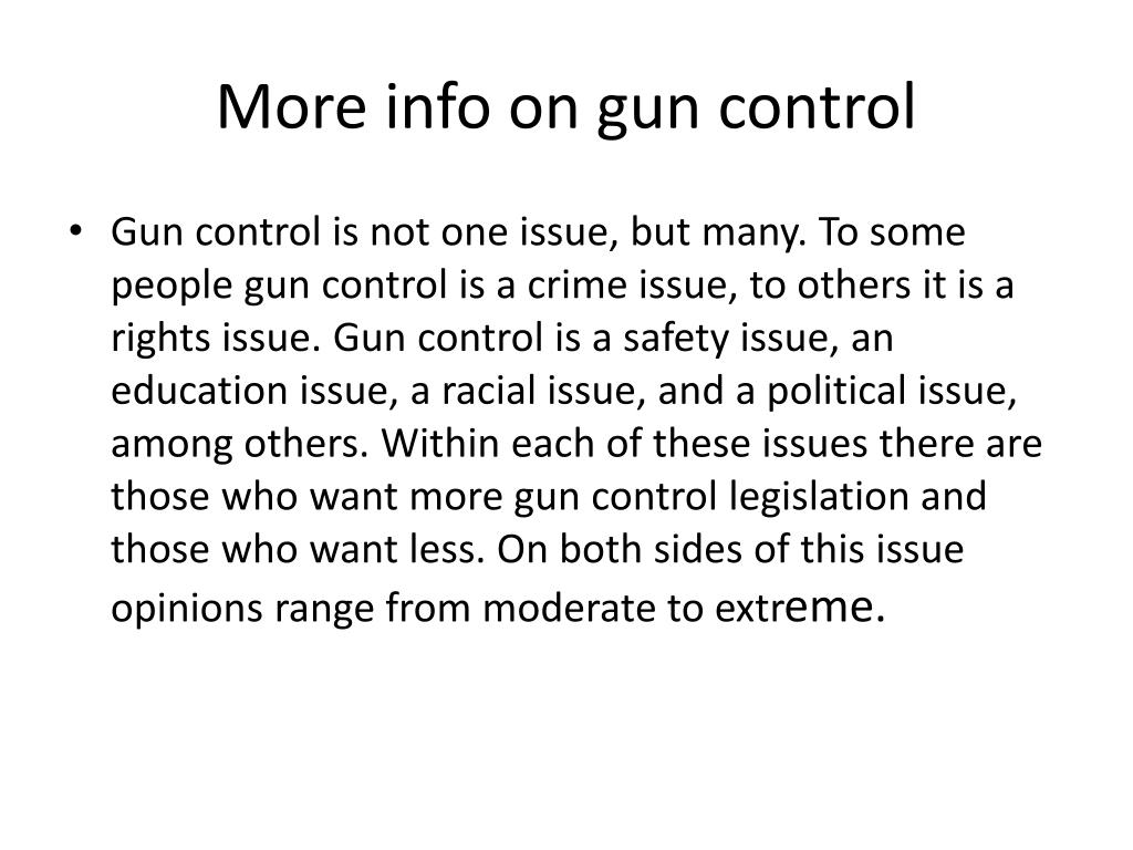 PPT The use of gun control PowerPoint Presentation, free download