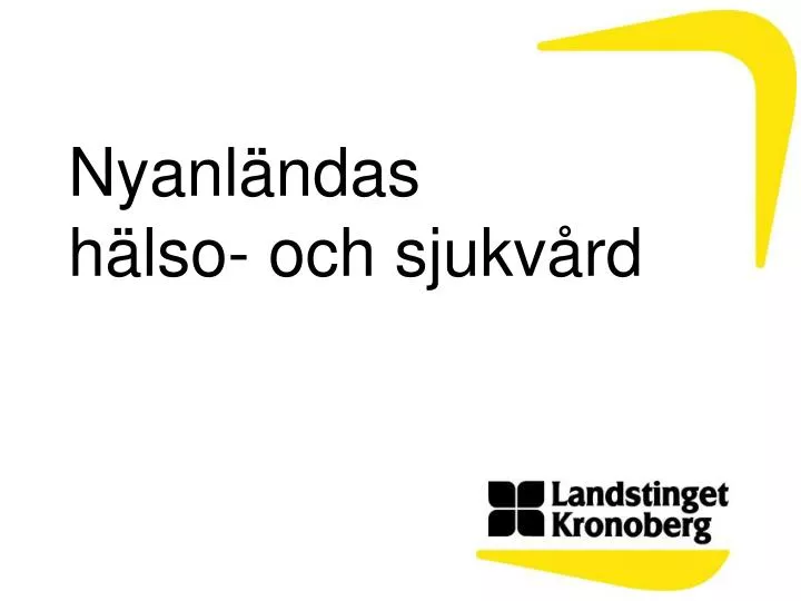 PPT - Nyanländas Hälso- Och Sjukvård PowerPoint Presentation, Free ...