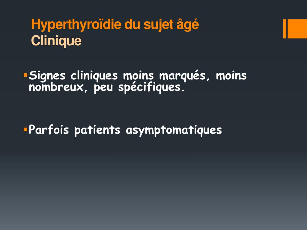 PPT - Dysthyroïdies du sujet âgé PowerPoint Presentation, free ...