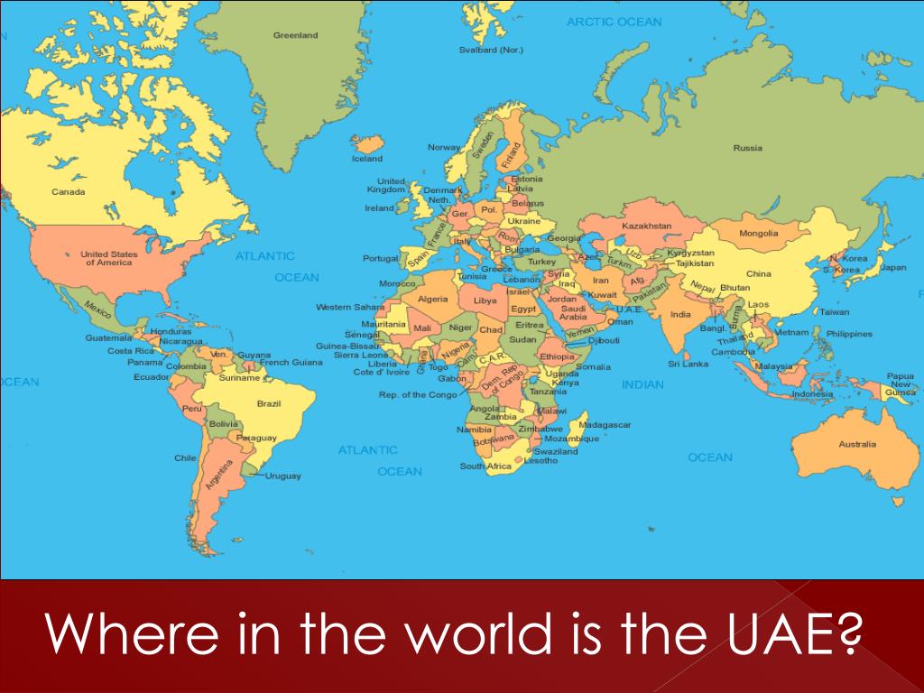 World Map Of Uae - United States Map