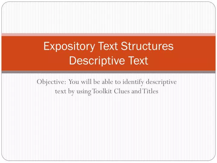 ppt expository text structures descriptive text powerpoint expository text