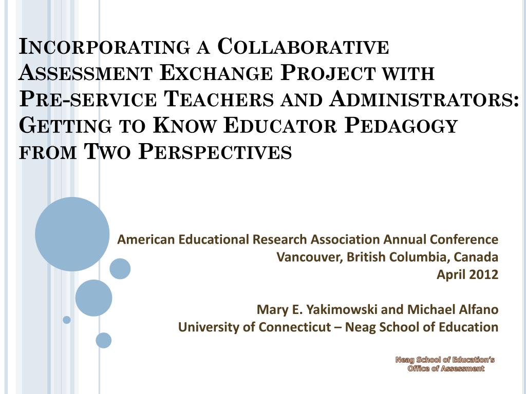 PPT American Educational Research Association Annual Conference
