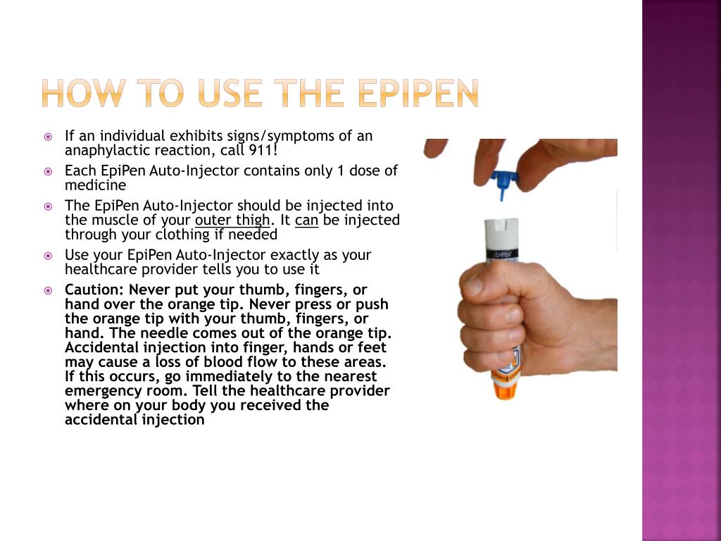 PPT Anaphylaxis & EpiPen Administration PowerPoint