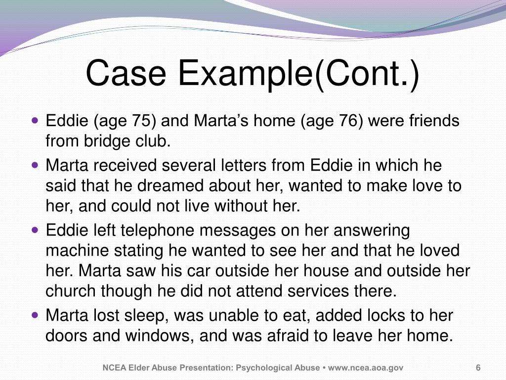 elder abuse case study examples