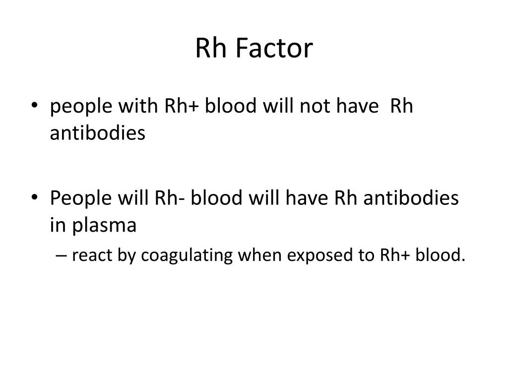 rh factor positive rh factor positive