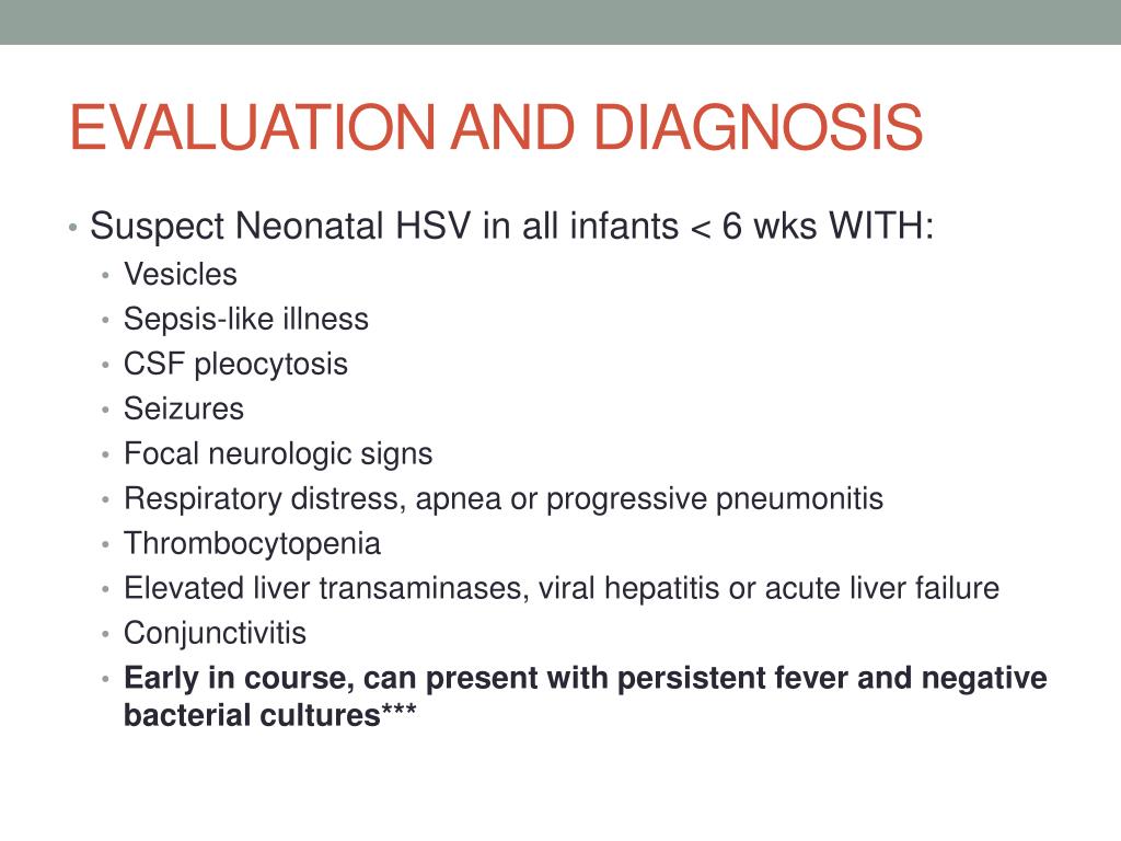 hsv presentation in neonates