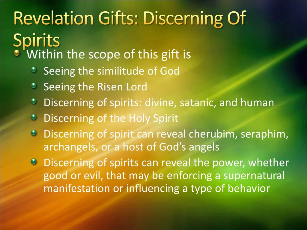 PPT The Gifts of the Spirit PowerPoint Presentation