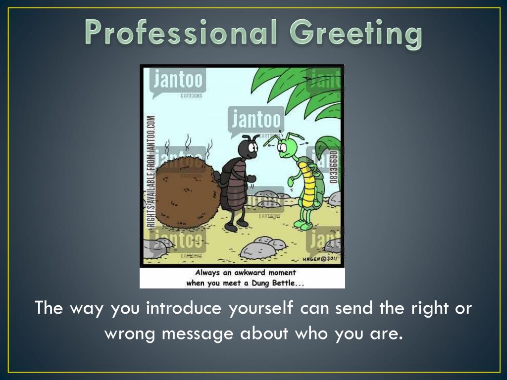 greeting for presentation