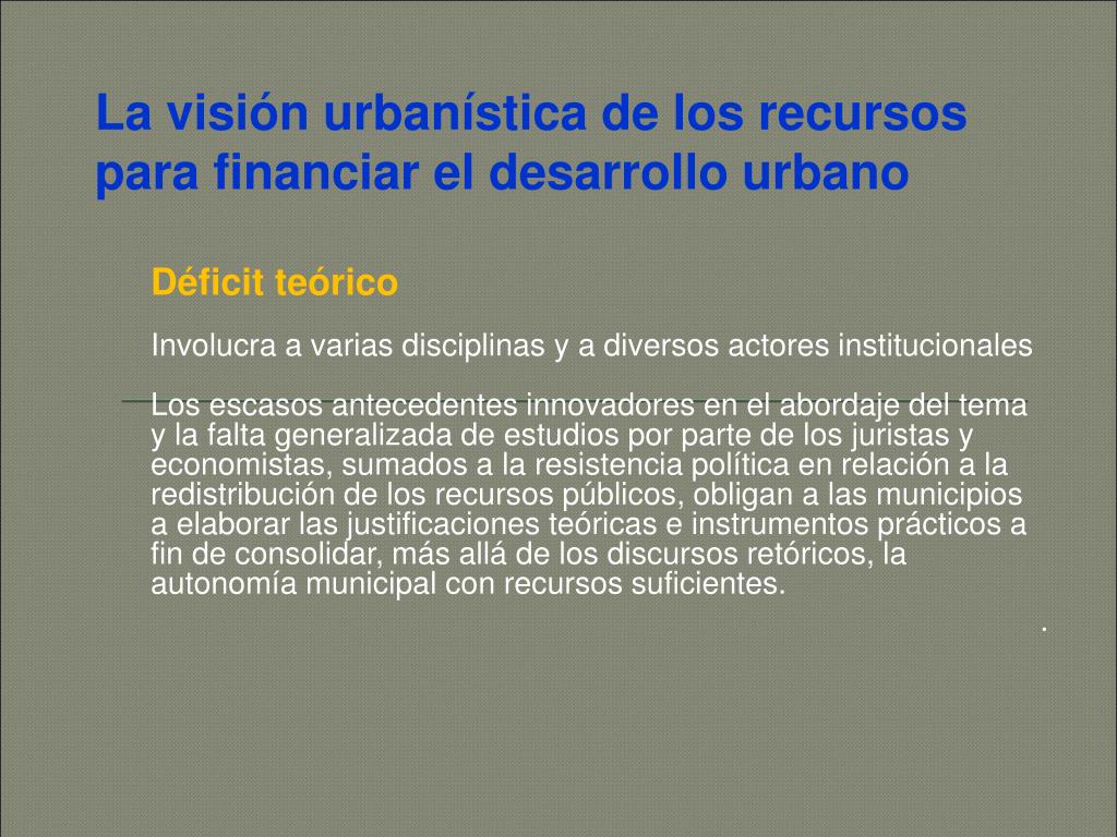 PPT - Curso de Capacitación en Planificación y Gestión Urbano ...