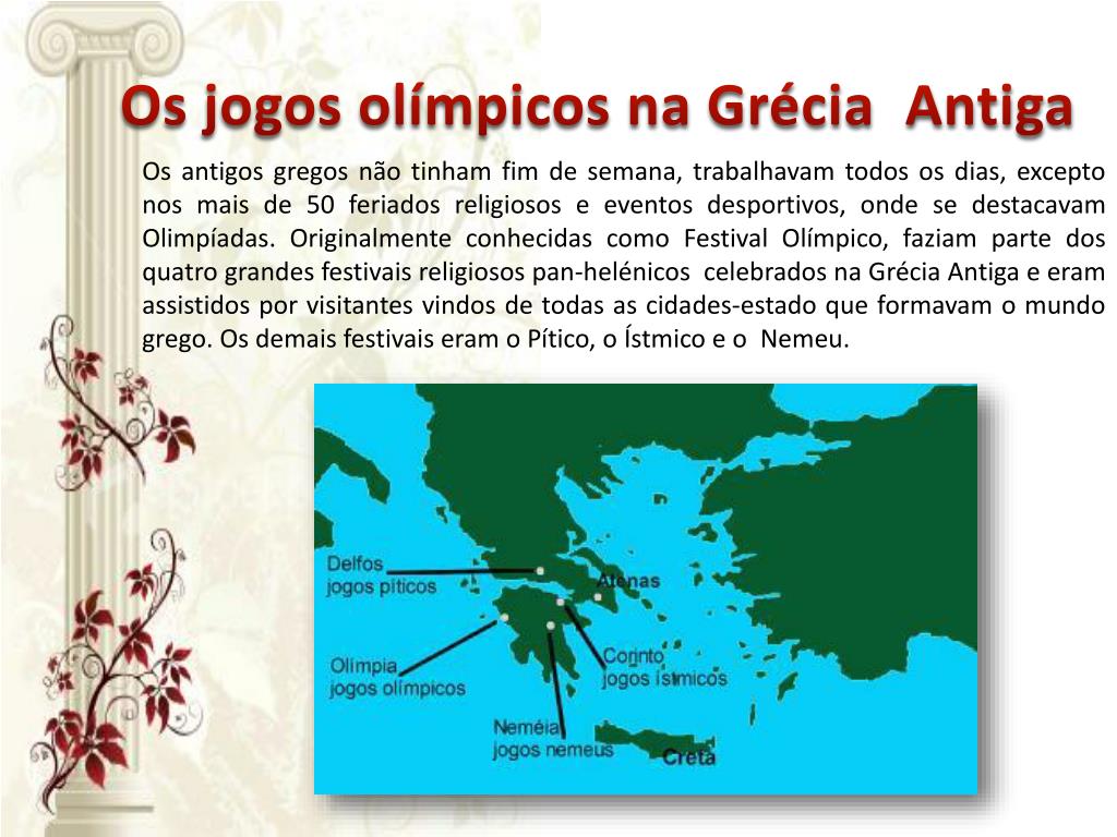 JOGOS OLÍMPICOS: ANTIGA GRÉCIA 