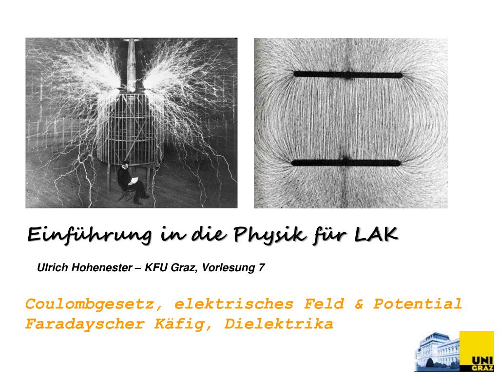 PPT - Ulrich Hohenester – KFU Graz , Vorlesung 7 PowerPoint Presentation -  ID:2138378