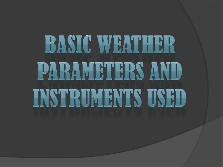 PPT Weather Instruments PowerPoint Presentation ID2138617