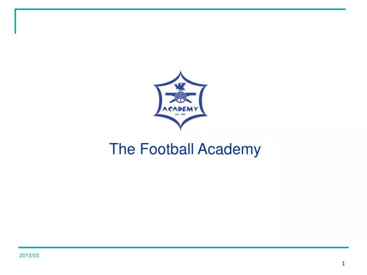 football academy presentation