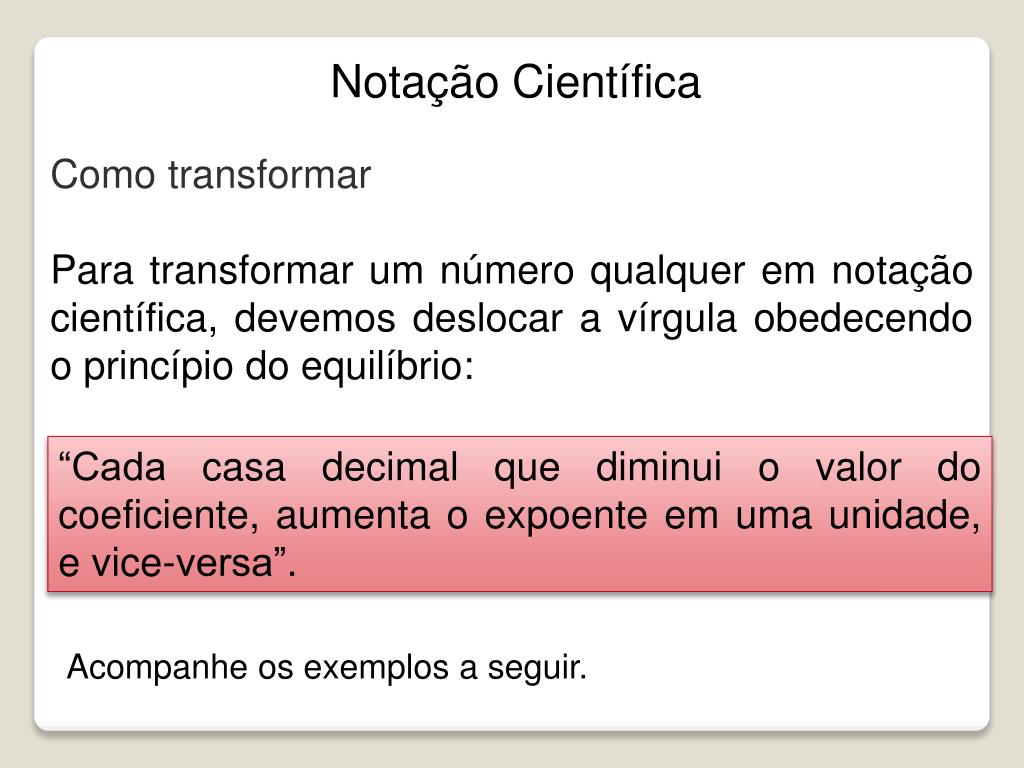 Como transformar um número em notação científica