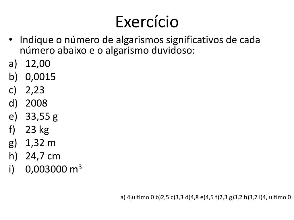 PPT - ALGARISMO SIGNIFICATIVO PowerPoint Presentation, free download ...