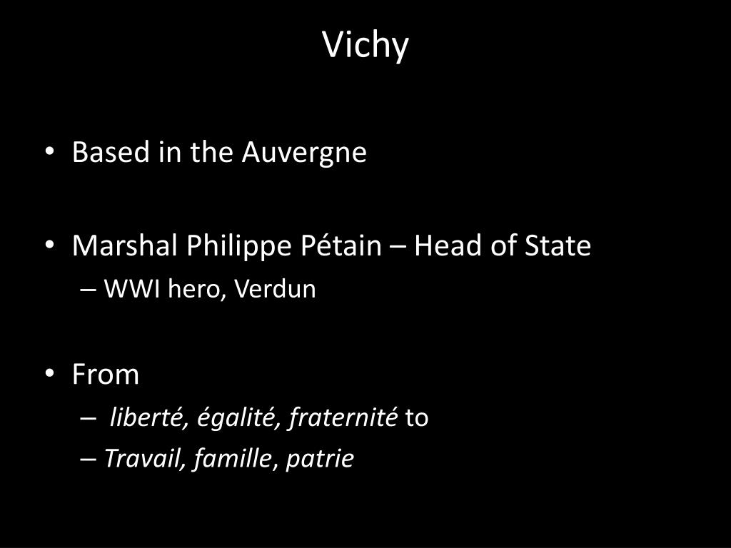 PPT - History 172 Vichy France PowerPoint Presentation, free download ...