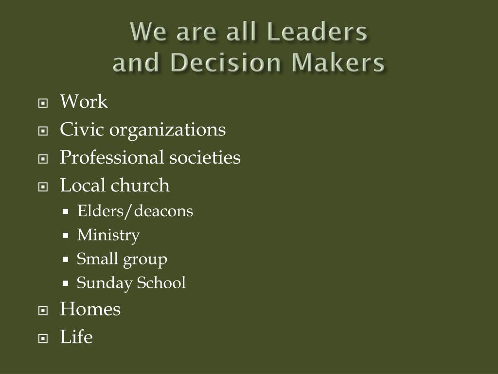 PPT - NehemiaH : Godly Leadership and decision Making PowerPoint ...