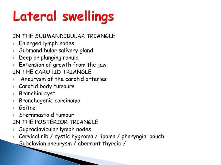 Ppt Neck Swelling Differential Diagnosis Powerpoint Presentation Id