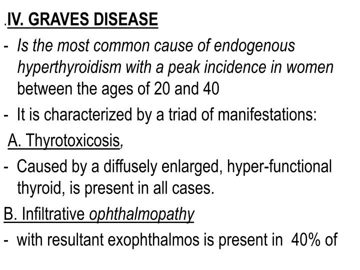 Ppt Iv Graves Disease Powerpoint Presentation Free Download Id