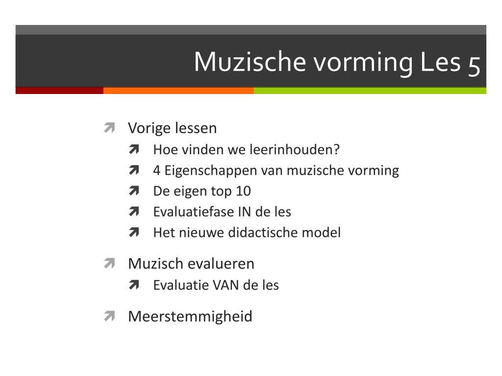 Complex Vervorming baan PPT - Muzische vorming Les 5 PowerPoint Presentation, free download -  ID:2141534