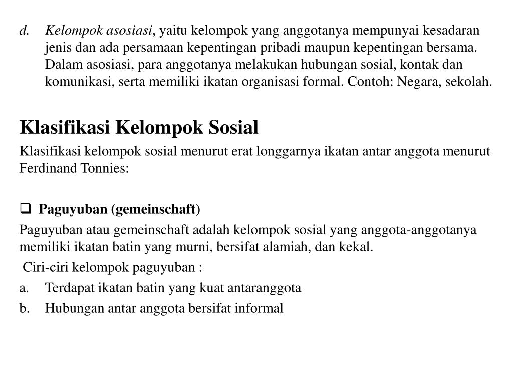 Ppt Kelompok Sosial Powerpoint Presentation Free Download
