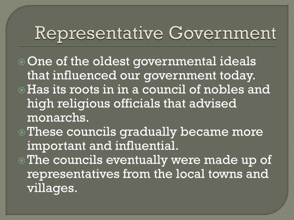 Representative Government