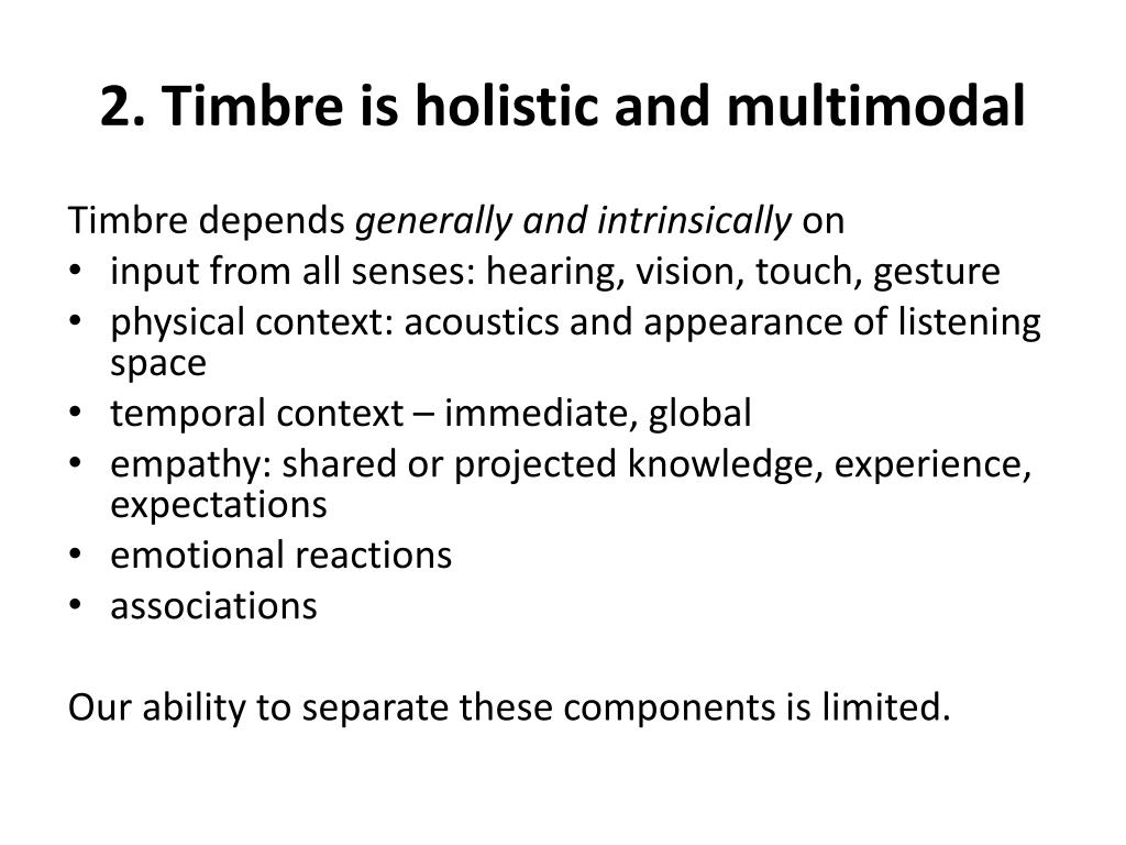 PPT Piano touch, timbre, ecological psychology, and crossmodal