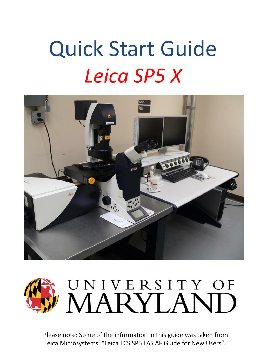 PPT - Quick Start Guide Leica SP5 X PowerPoint Presentation, free download  - ID:2142794