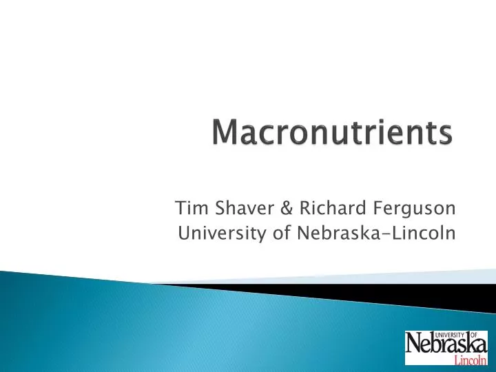 PPT - Macronutrients PowerPoint Presentation, free download - ID:2143277