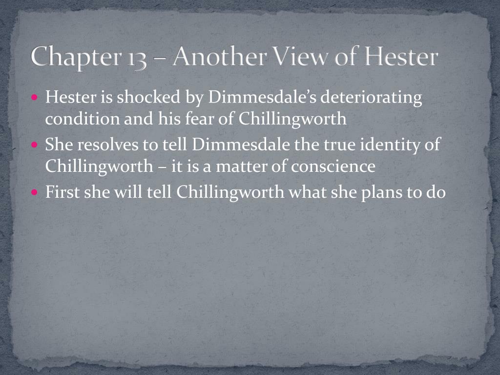why does hester fear chillingworth